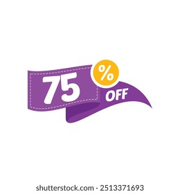 75% Descuento Venta Vector Diseño Colección Plantilla Ilustración Flat
