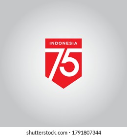 75 Independence Day Indonesia Logo