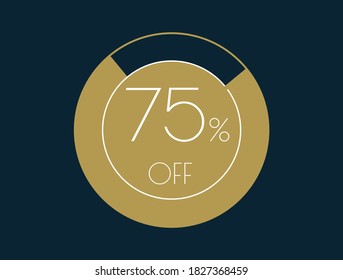 75% OFF banner, 75% Discount Offer