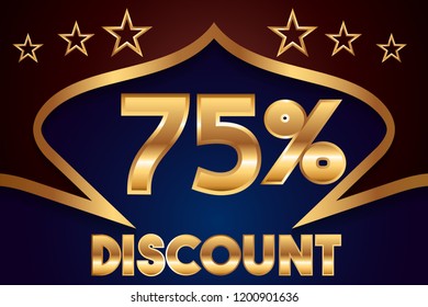75% off discount promotion sale,  sale promo marketing.