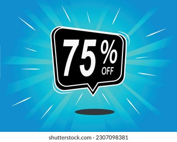 75 Percent Discount Offer banner