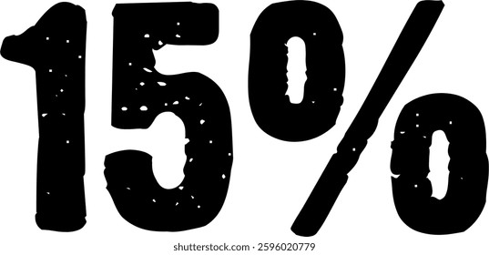 75 Percent Discount Offer Number Typography Style A1041