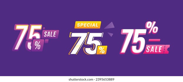 75 Percent Special Discount Sale