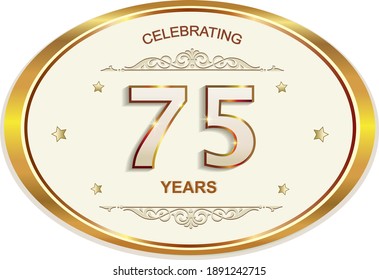 3,778 75 birthday logo Images, Stock Photos & Vectors | Shutterstock