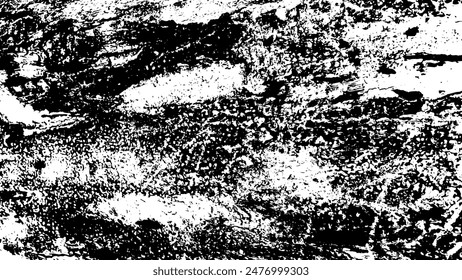 7-54.Wood Surface Texture Effect - Illustration Old Wood Black and White Vector Texture.	