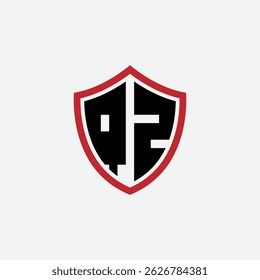 756 escudo logo forma letra alfabeto aprendizaje educativo Q Z