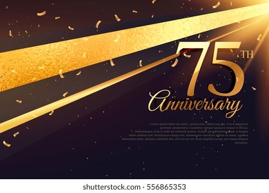 75th Anniversary Celebration Card Template