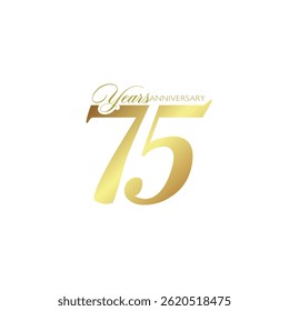 75th anniversary, congratulation, vector, design.