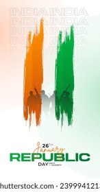 75° Día de la República India, 26 de enero Celebración de publicación en medios sociales, Web Benner, deseos de estatus