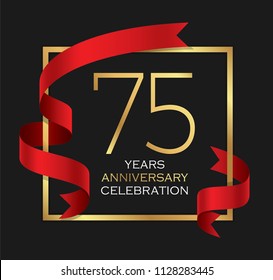 75th years anniversary celebration background
