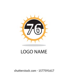 76 logo vector design illustration modern business