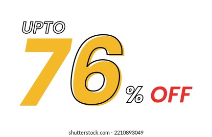 up to 76 percent Vector Template, upto 76 percent off offer template vector