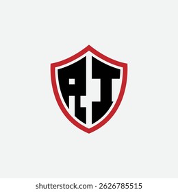 765 shield logo shape letter alphabet educational learning R I