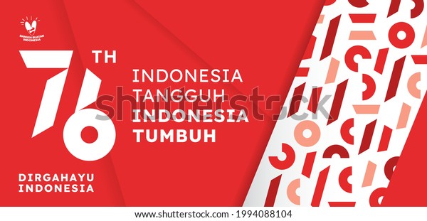 76th Indonesia National Day Logo Abstract Stock Vector Royalty Free 1994088104 Shutterstock 9382