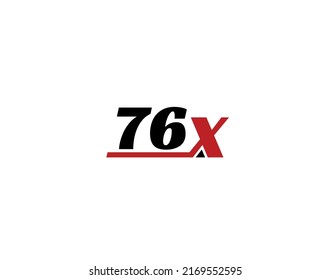 76X, X76 Logo de la letra inicial
