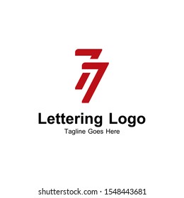 77 Numbering Modern Logo Inspirations