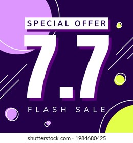 7.7 Sale Banner for your social media