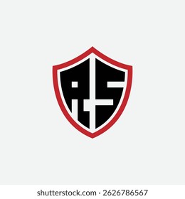 770 shield logo shape letter alphabet educational learning R S