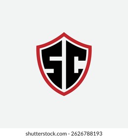 776 shield logo shape letter alphabet educational learning S C