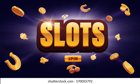 777 Slots 3D-Element einzeln auf schwarzem Hintergrund mit Platz für Text