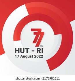 77th years 17 august indonesia independence day banner