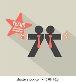 77th Years Anniversary Typography Design Vector Illustration