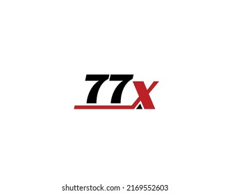 77X, X77 Initial letter logo