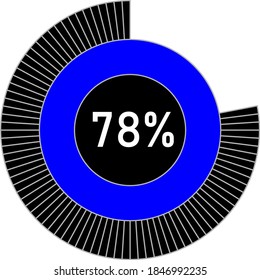 78 Circle Percentage Diagram Web Design Stock Vector (Royalty Free ...