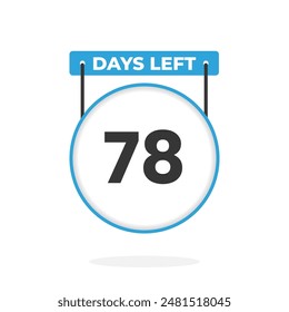 Cuenta atrás para la promoción de ventas: quedan 78 días. Quedan 78 días para el Anuncio de ventas promocionales