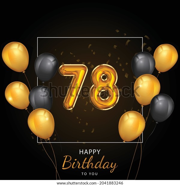 78 Happy Birthday Greeting Card Vector Stock Vector Royalty Free