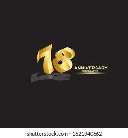 78 Year Anniversary Vector Template Design Illustration