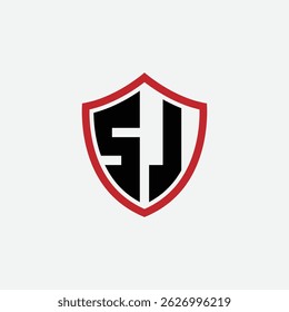 783 shield logo shape letter alphabet educational learning S J