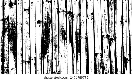 Fondo de textura de valla de bambú antiguo