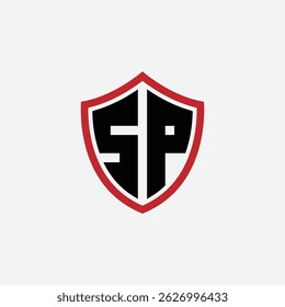 785 escudo logotipo forma letra alfabeto aprendizagem educacional S P