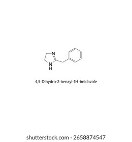 7,8-Dihydrobiopterin-Skelettstruktur. Pteridin-Verbindung, schematische Darstellung. Einfaches Diagramm, chemische Formel.
