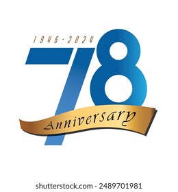 78th anniversary lo and 78 years logo