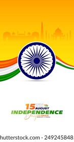 78th Indian Independence Day 15th August Social Media Post, Poster, Banner, Web Banner , Print Design