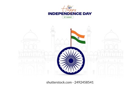 78th Indian Independence Day 15th August Social Media Post, Poster, Banner, Web Banner , Print Design