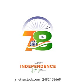 78th Indian Independence Day 15th August Social Media Post, Poster, Banner, Web Banner , Print Design