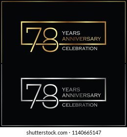 78th years anniversary celebration background