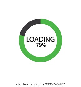 79% circle diagrams Infographics vector, 79 Percentage ready to use for web design.