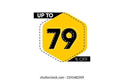 79 percent discount vector illustration, 79percent off sale vector, 79 percent off abstract