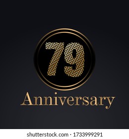79 year anniversary celebration, vector design for celebrations, invitation cards and greeting cards