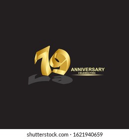 79 Year Anniversary Vector Template Design Illustration