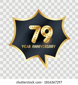 79 Years Anniversary Celebration Vector Template Design Illustration