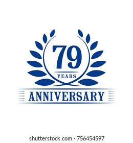 79 years anniversary logo template.