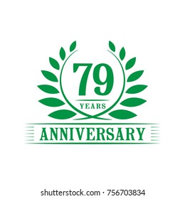 79 years anniversary logo template.