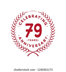 79 years design template. 79th vector and illustration.