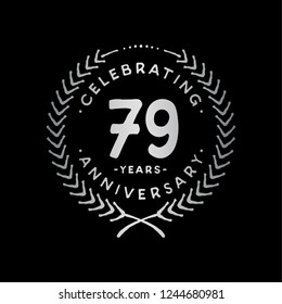 79 years design template. 79th vector and illustration.