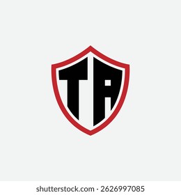 791 shield logo shape letter alphabet educational learning T A
